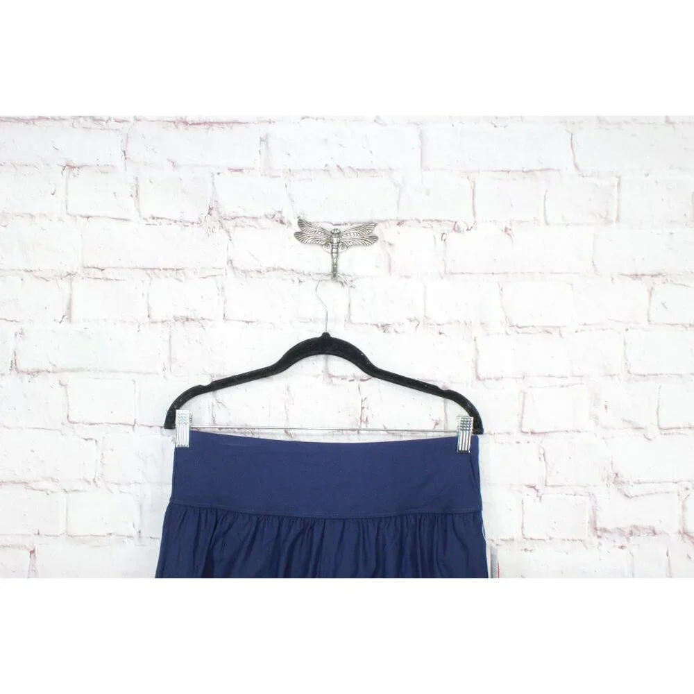 LL Bean Shaping Swimwear Soft Drape Swim Shorts Darkest Navy Size 12 - Picture 4 of 10